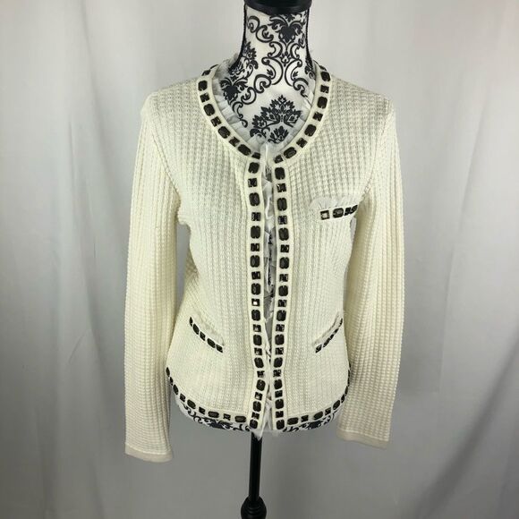 CAbi Gabrielle Waffle Knit Cardigan - Picture 2 of 9